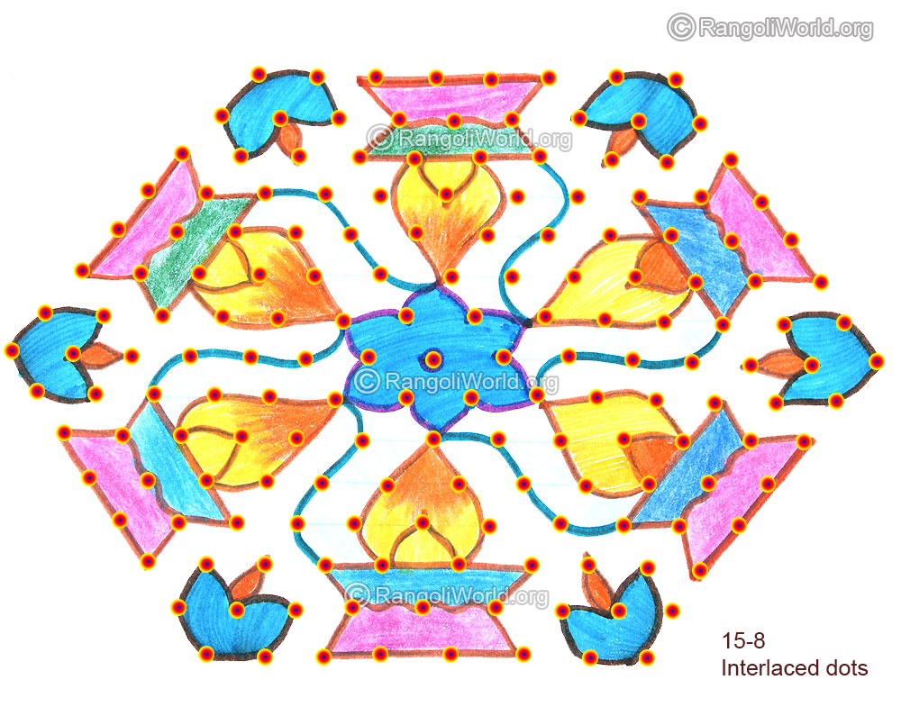 Deepam pooja kolam sep2015 with dots