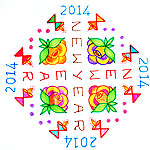New Year 2014 Kolam Collections