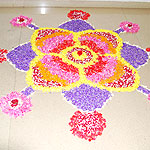 Onam Flower Rangoli Designs