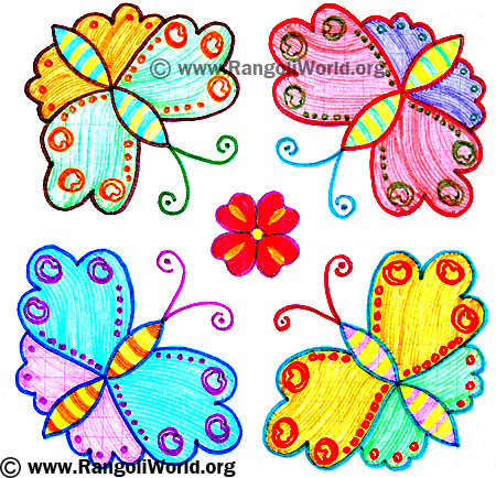 Butterfly Kolam