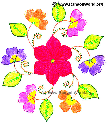 Flowers Kolam