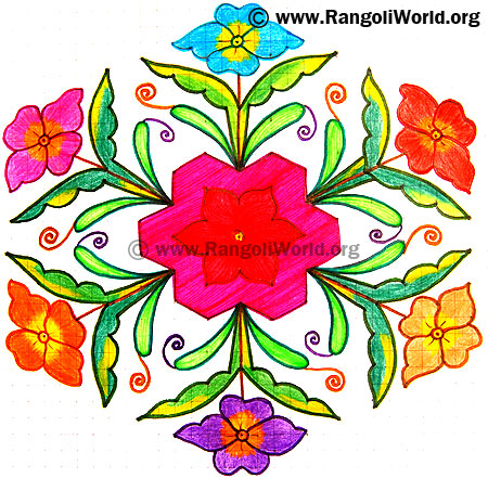 Flower Kolam