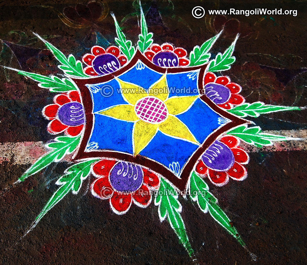 New year rangoli designs 2019 gallery-2