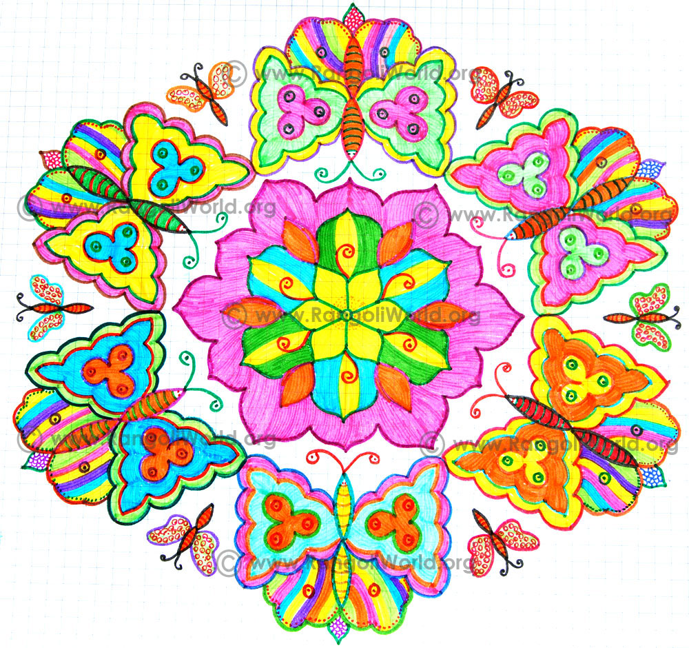 Butterfly Kolam