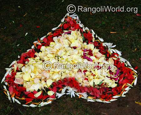 Onam festival flower rangoli 15