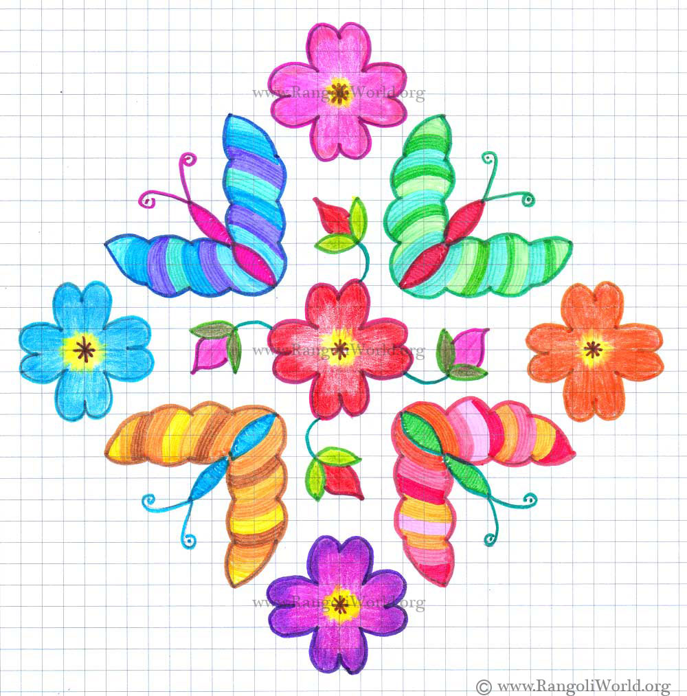 Butterfly Kolam