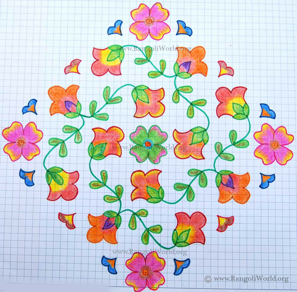 Flowers Kolam