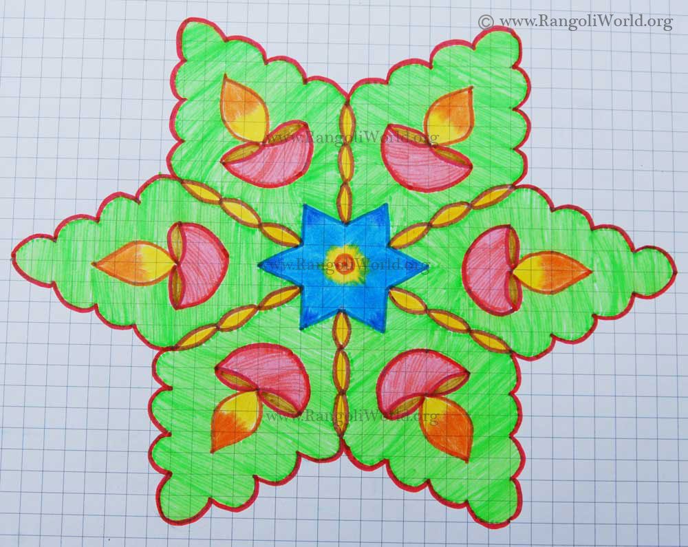 Birds Flower Kolam