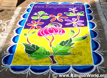 Carpet Flower Rangoli