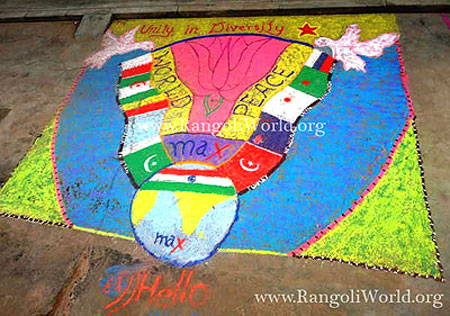 Unity in Diversity Rangoli