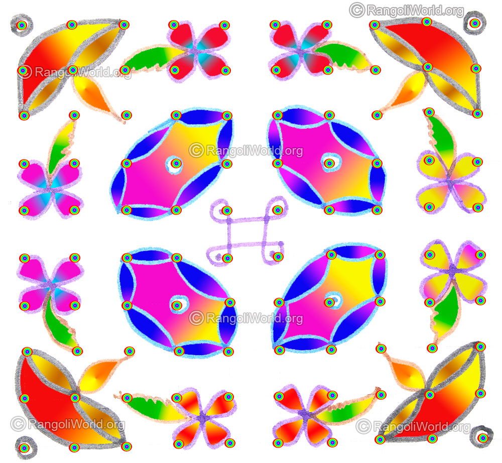 Agal vilakku lamp pooja kolam may1 2015 with dots