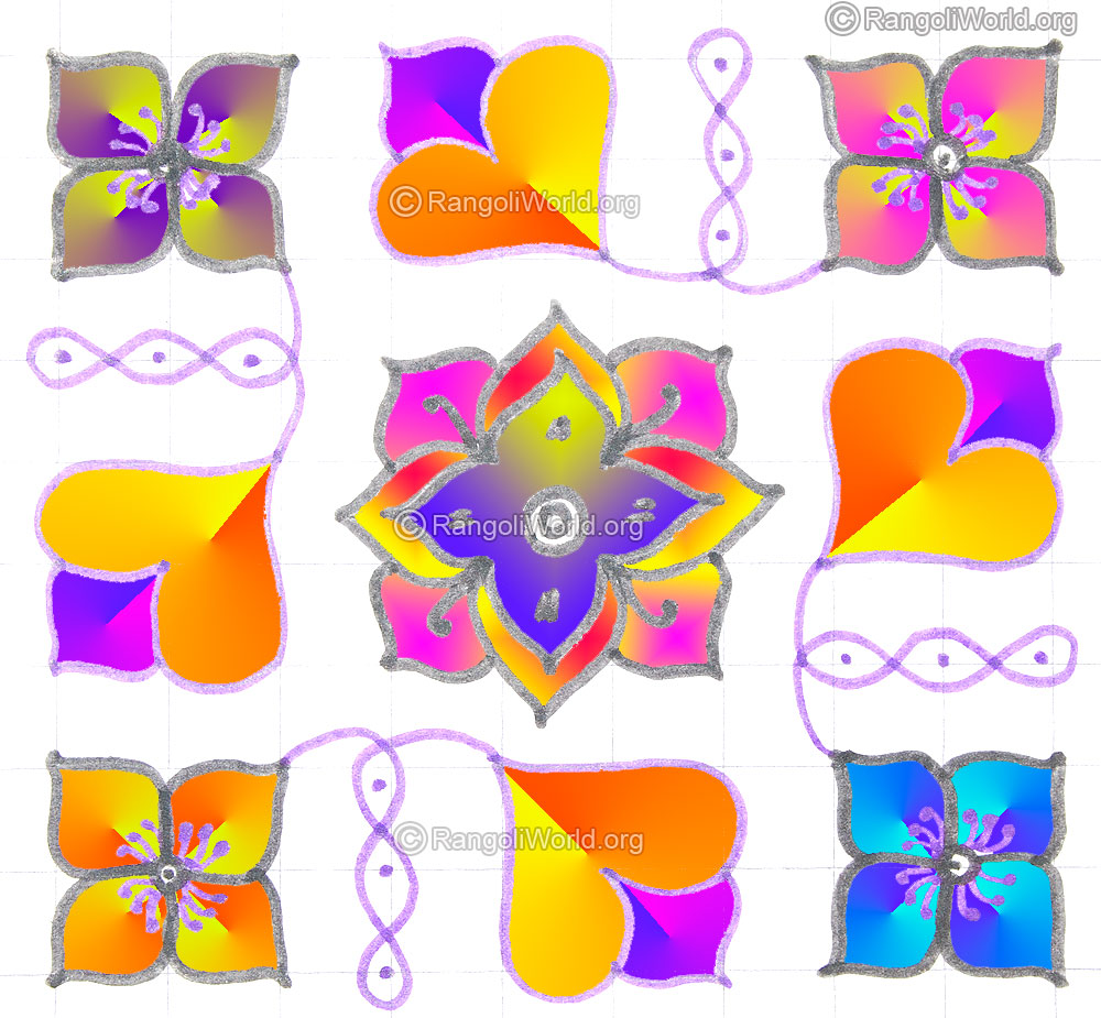 Blossoming flowers kolam may1 2015