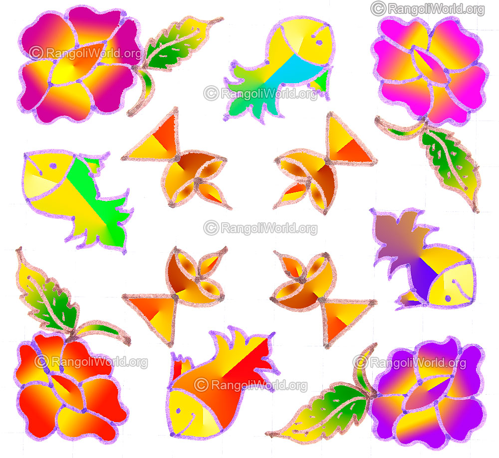 Flower fish lamp kolam may1 2015