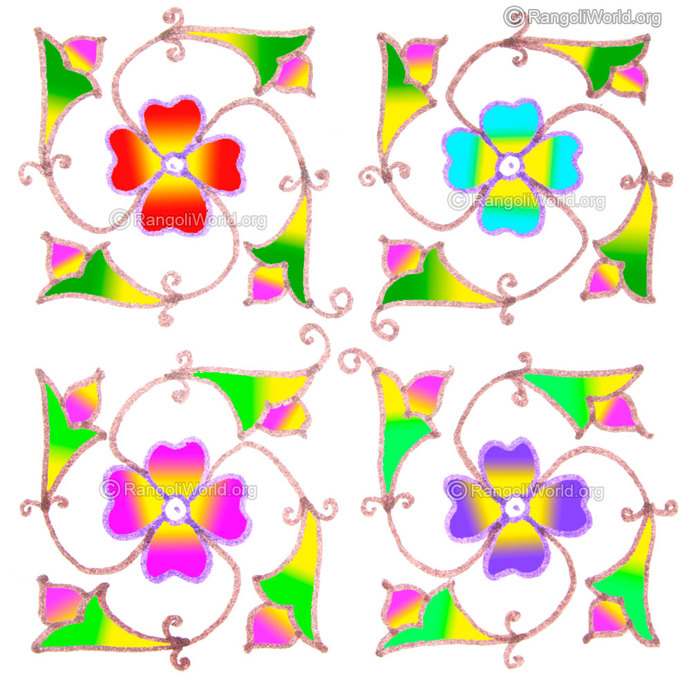 Flowers and buds kolam may1 2015