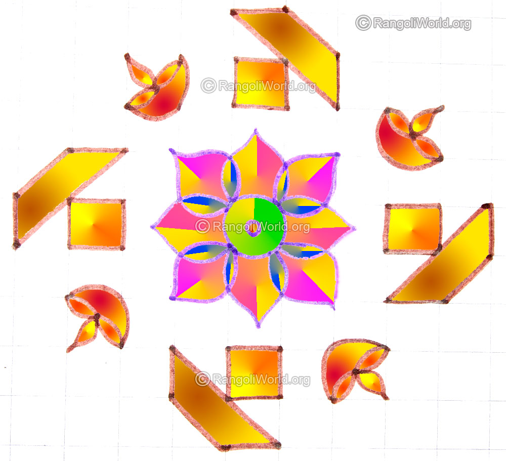 karthika deepam festival pooja room kolam may1 2015
