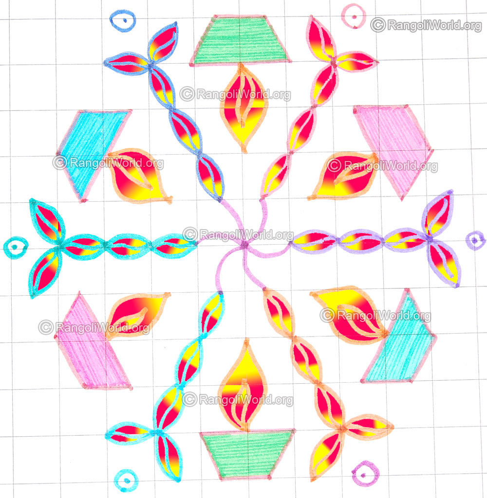 Small deepam kolam may5 2015