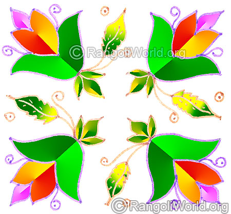 Blooming flower buds kolam may1 2015
