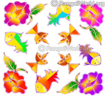 Flower fish lamp kolam may1 2015