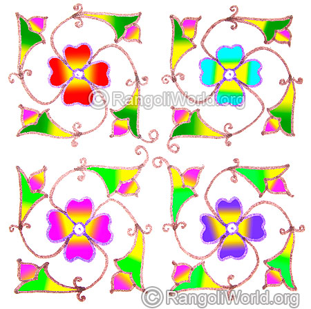 Flowers and buds kolam may1 2015