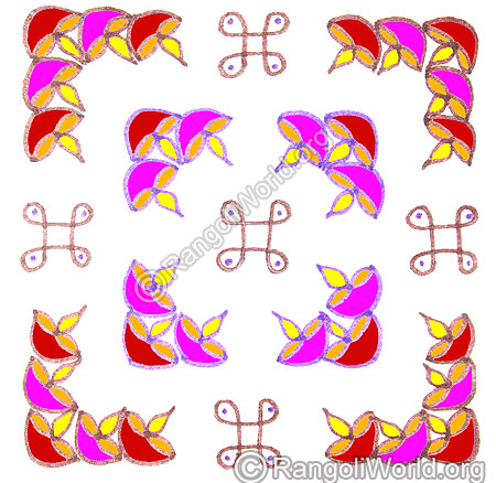 Karthigai deepam pooja kolam may1 2015