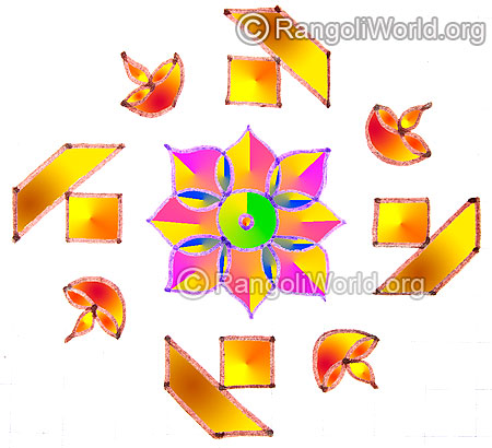 karthika deepam festival pooja room kolam may1 2015