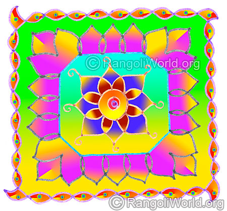 Simple pooja room flowers sikku kolam may1 2015