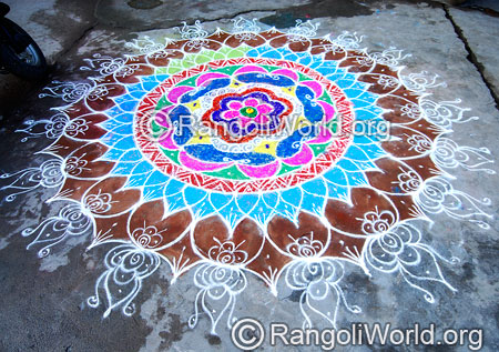 Chithirai thiruvizha rangoli april14 2015