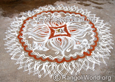 Double stroke festival freehand rangoli april14 2015