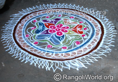 Festival freehand rangoli april14 2015
