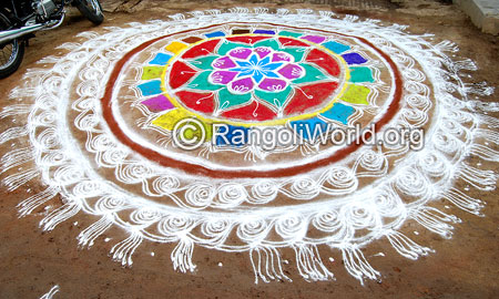 Freehand festival rangoli april15 2015