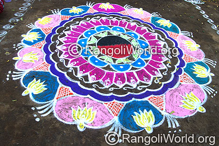 Lotus rangoli april14 2015