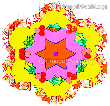 Jingle bells kolam
