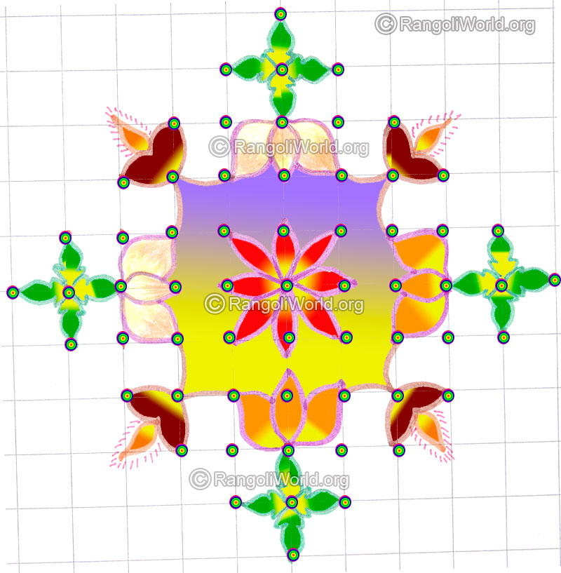 Small lotus lamp kolam may8 2015