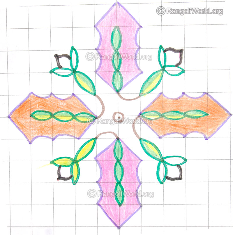 Tiny flower kolam may8 2015