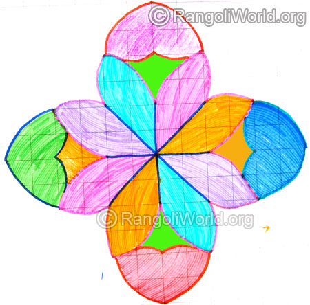 7 pulli flower kolam april24 2015