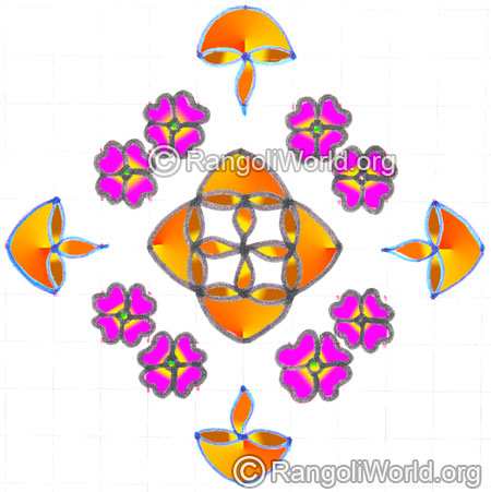 Agal vilakku flower poo kolam may8 2015