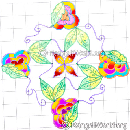 Blooming flowers kolam may8 2015