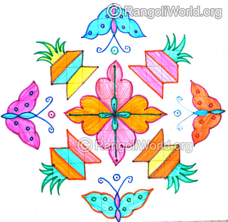 Butterflies kalasam kolam april24 2015