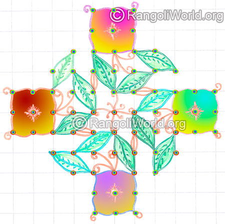 Poo ilai kolam with 11-3-3 parallel dots may8 2015