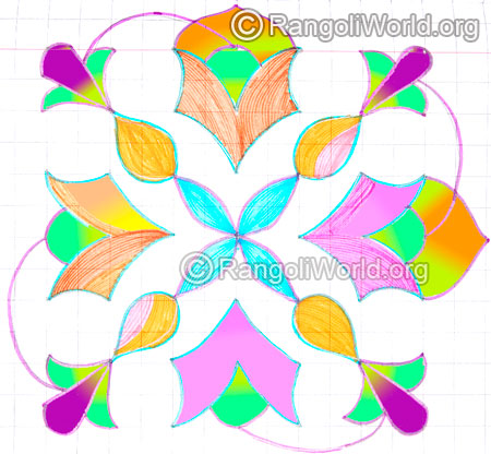 Simple flower kolam may8 2015