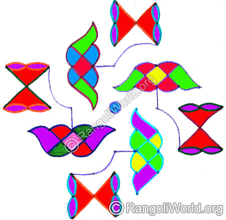 Simple maha shivaratri kolam