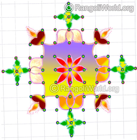 Small lotus lamp kolam may8 2015