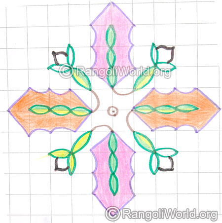 Tiny flower kolam may8 2015