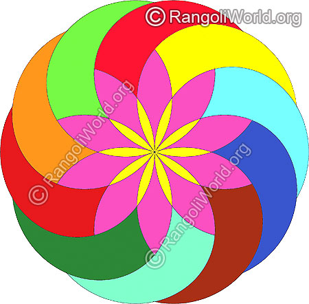 Simple freehand rangoli jan9 2015