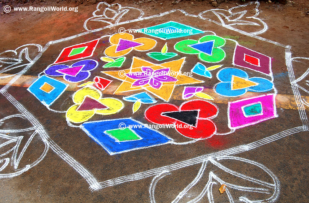 Diamond Deepam Kolam