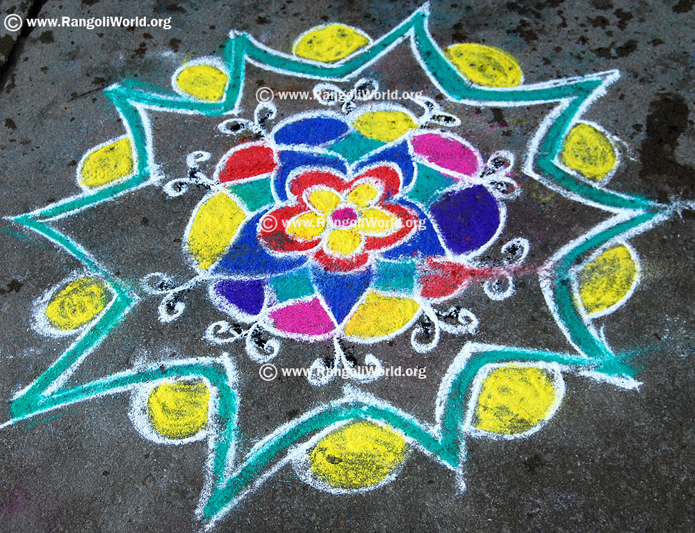 Freehand Rangoli