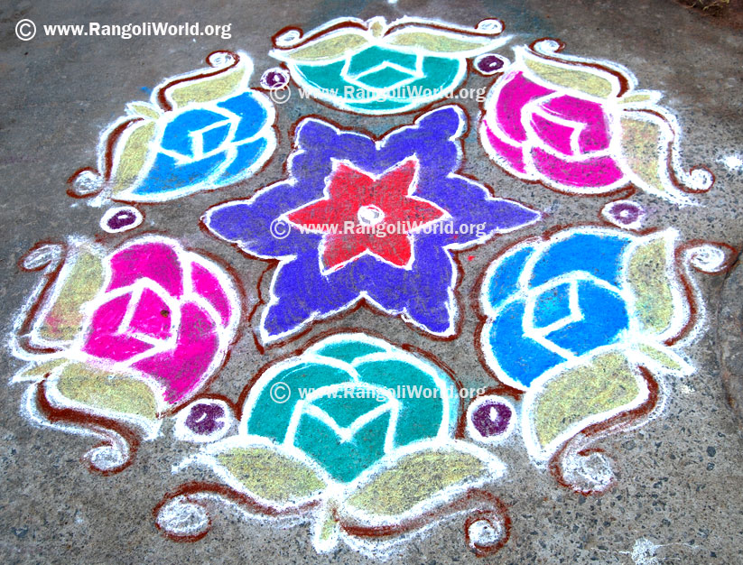 Rose Kolam
