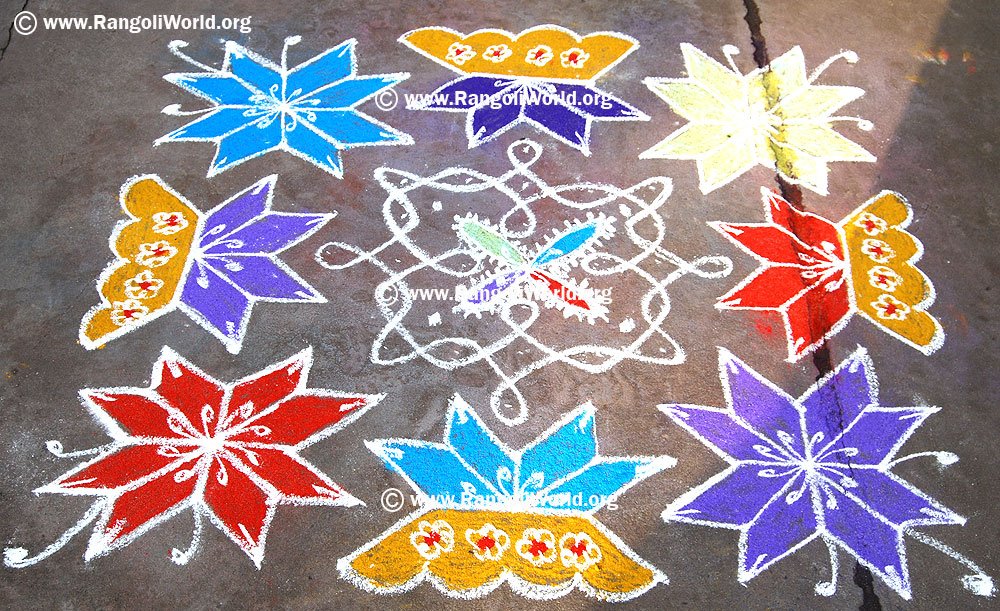 Star Flower Kolam