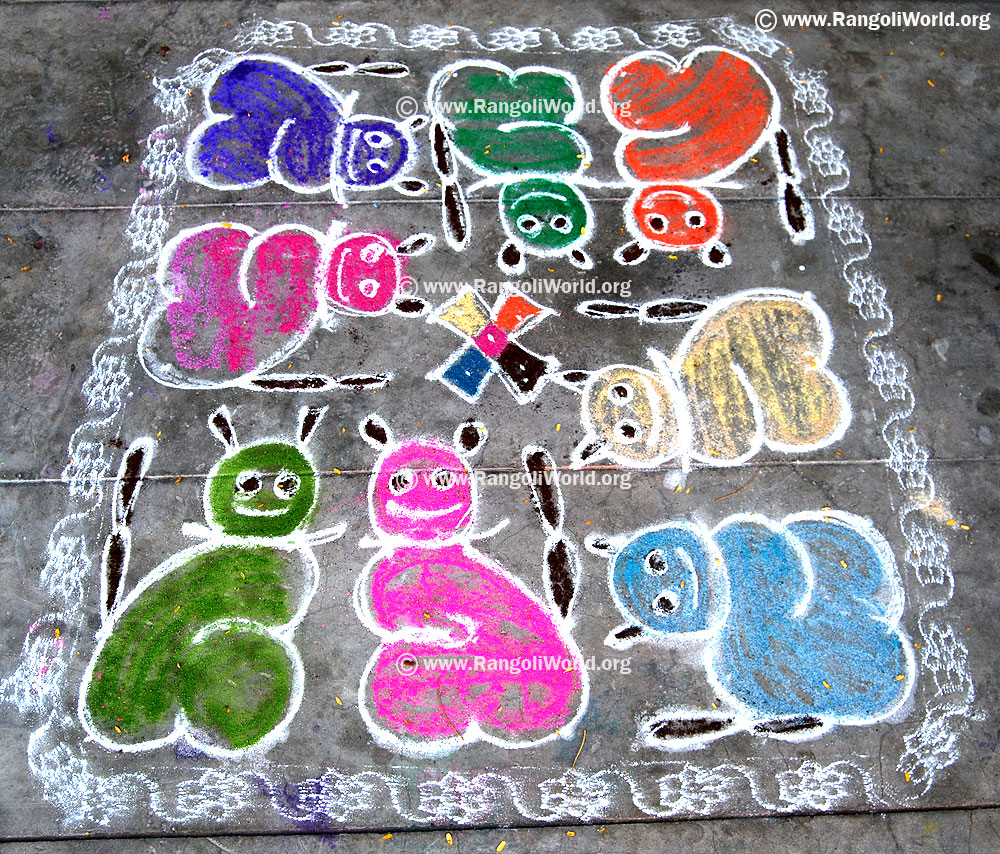 Twin Cat Kolam