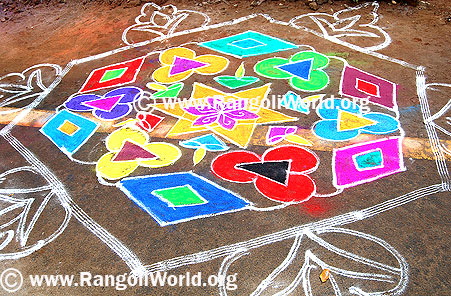 Diamond Deepam Kolam